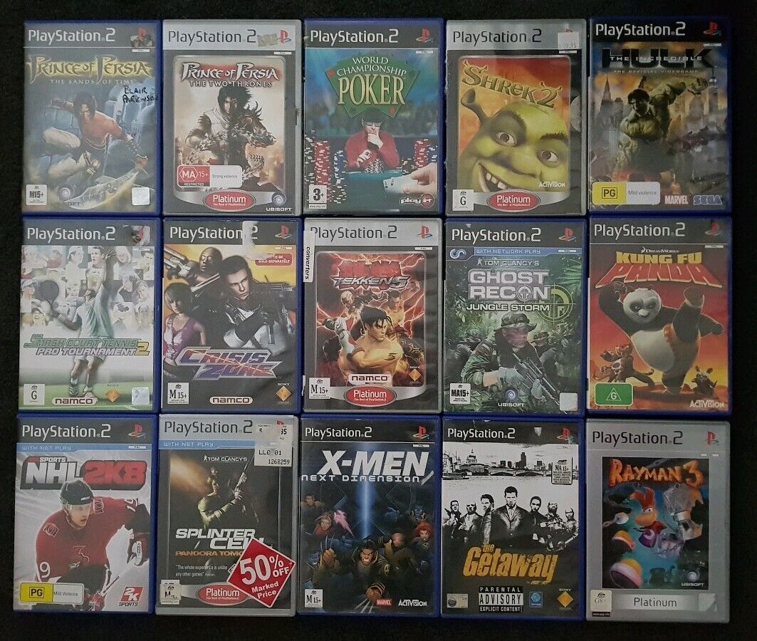 Playstation 2 PS2 games 150+ to Choose from Simpsons Crash Lego Tekken  Rugby WWE