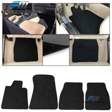 84-91 E30 3 Series Coupe Floor Mats Carpets Front & Rear 4PC Black FOR: (BMW)