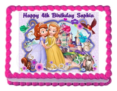 Sofia The First Princess Party Decoration Cake Topper Cake Image Frosting Sheet Ebay