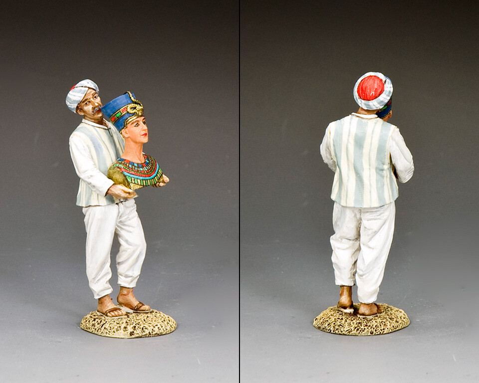 King and Country AE091 Carrying the Queen figurine miniature historique en plomb peinte à la main