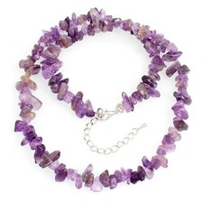 Handmade Women's Girls Beaded Gemstone Chips Choker Necklace - Healing Crystal