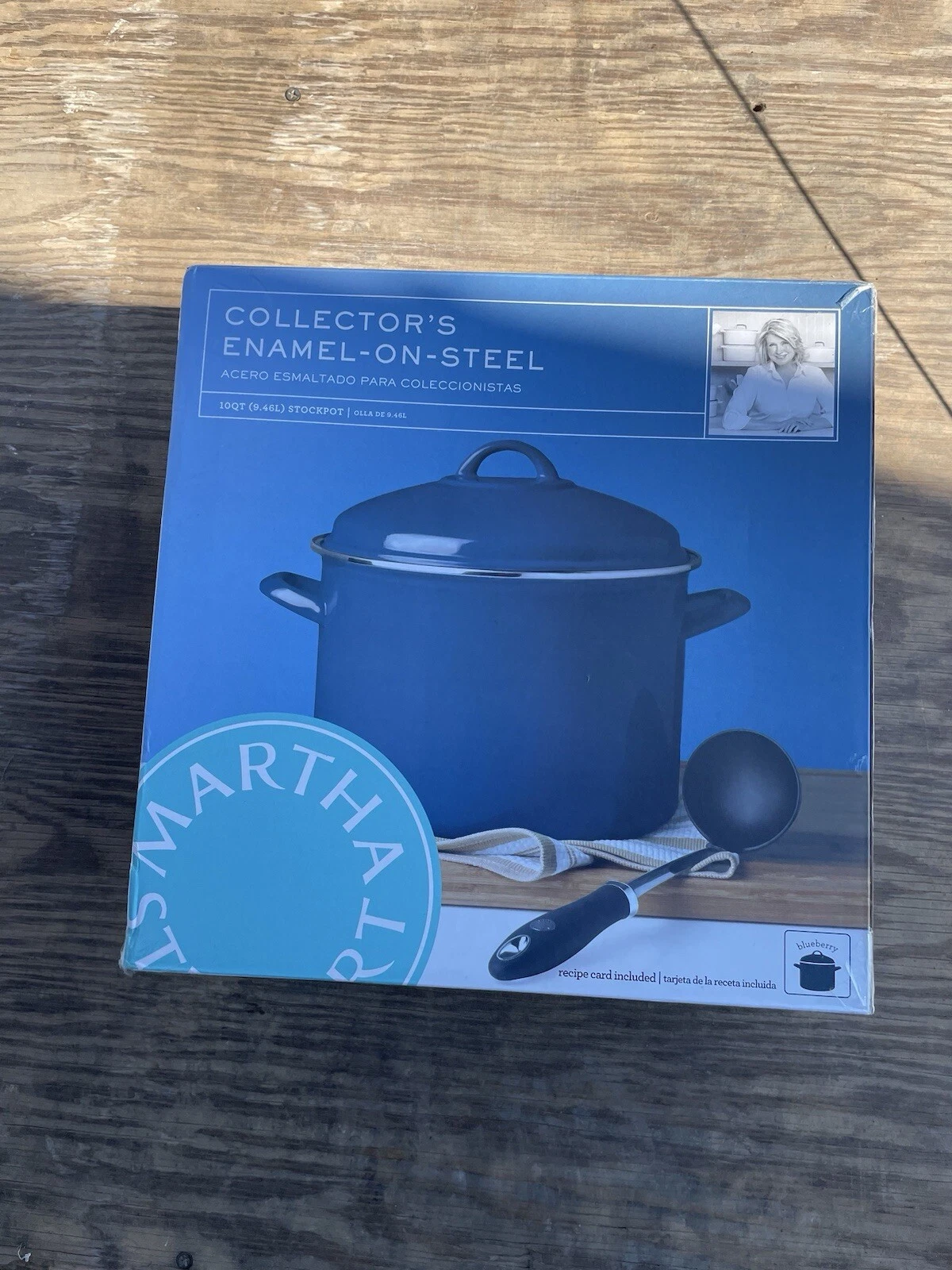 Martha Stewart Enamel on Steel Stockpot