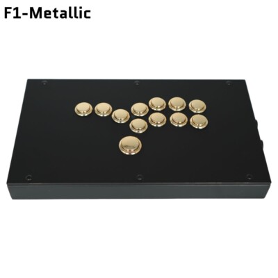 Fightbox F1-Metallic All Button Leverless Arcade Controller  PC PS Xbox Switch