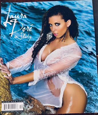 COVER B BIKINI/SWIMSUIT MAGAZINE SHOW PIECE PREMIER ISSUE LAURA DORE IN ITALY