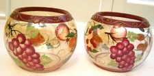 Hand Painted Tea Light Candle Holders Set of Two From Harry & David