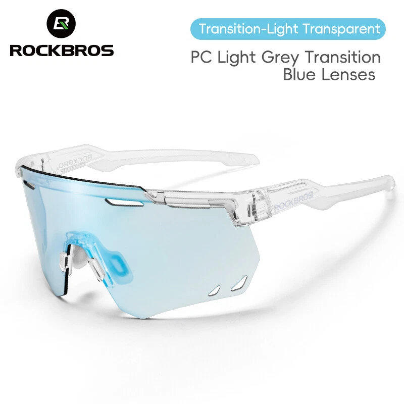 ROCKBROS Photochromic Polarized Glasses Sunglasses Lens Cycling Running Sports - Image 2 of 4
