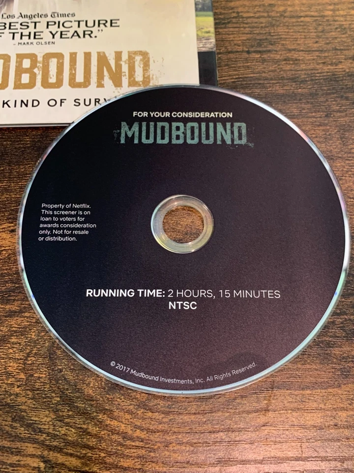 Mudbound FYC DVD 2017 Netflix Screener Mary J Blige For Consideration Promo - Image 2 of 4