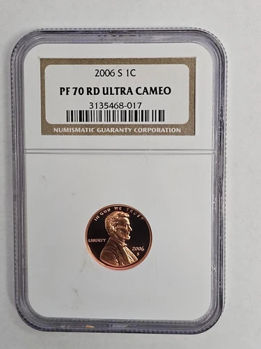 2006 S 1 Cent NGC PF 70 RD Ultra Cameo