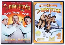 The Three Stooges WOOB!  WOOB!  WOOB! The Sultans of Slapstick & 6 Movie DVD Lot