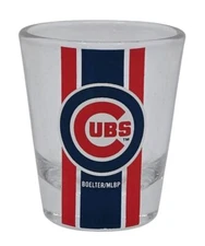 Boelter Brands MLB Stripe Shot Glass 2oz (Chicago Cubs)
