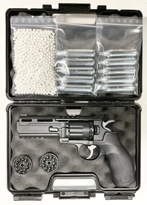 ELITE FORCE H8R Gen.2 SET - Airsoft Revolver CO2 (1 Joule) 6mm BB Umarex (Ab 18) - NEU