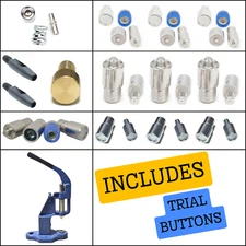Hand Press Machine Set, Rivets, Eyelets, Grommets, Pearl Snaps, Punching Dies
