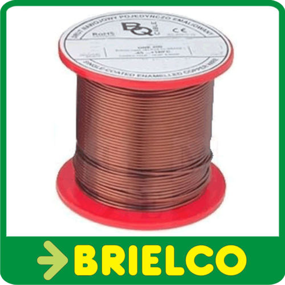 HILO DE COBRE ESMALTADO 0.65MM CARRETE 250GRS BOBINADO ROLLO ALAMBRE 84M BD6768