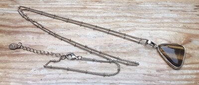 Zierliche Boho Tigerauge Halskette von Accesorize/goldfarben/lang/Statement