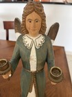 EXPERTIC ERZGEBIRGE PRAYING ANGEL WOOD  FIGURINE , large, 17 Inches High GERMANY — photo 3