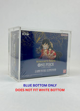 One Piece OP1 Blue Bottom Sealed Booster Box Acrylic Display Case