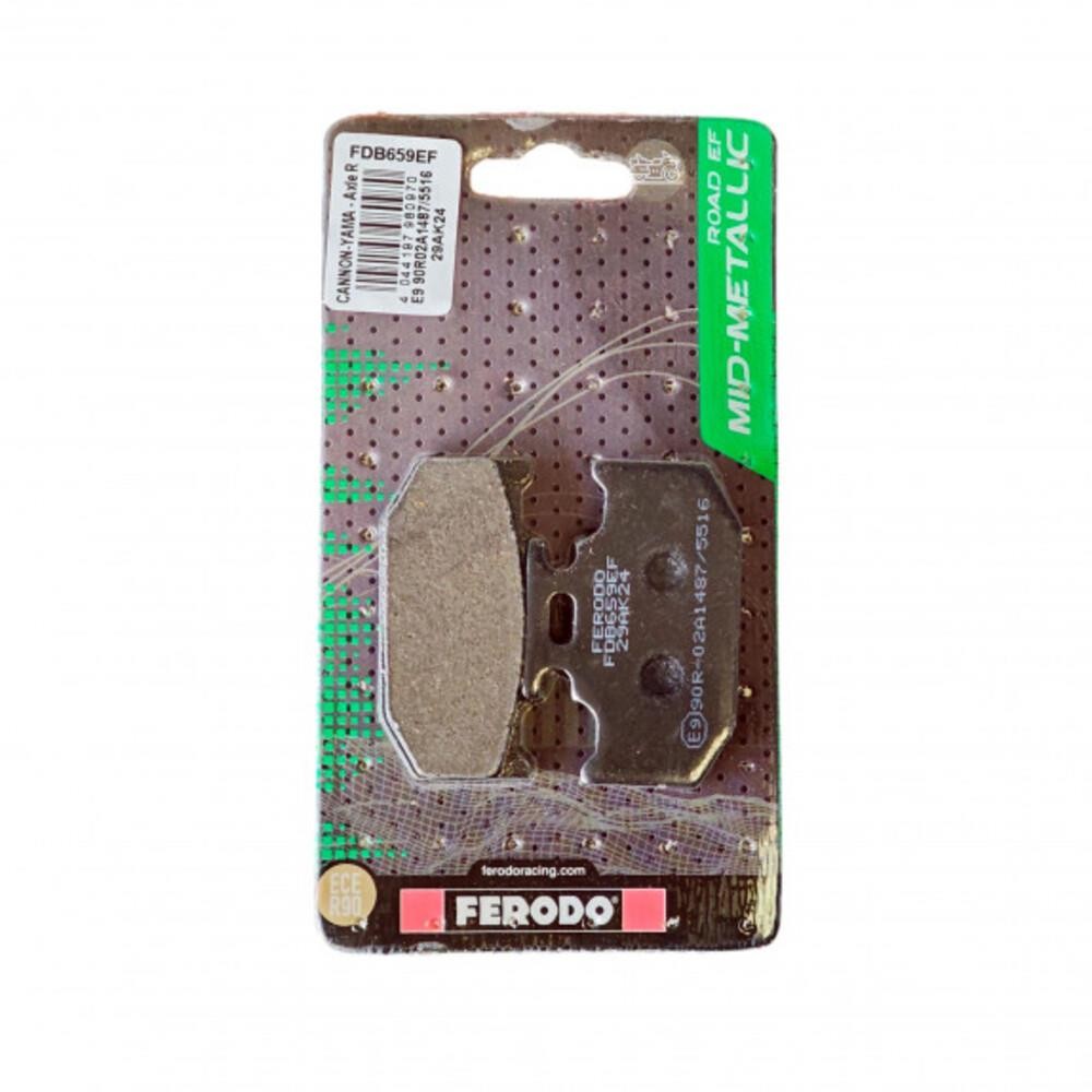 Ferodo Mid-Metallic Rear Brake Pad FDB659EF - Fits Yamaha WR 400 F 1998-2001