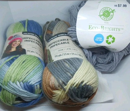 3 Loops & Threads Impeccable Worsted Yarn Acrylic seaside,stillness, concrete ne - product listing photo