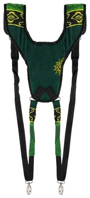 Djembe Gurt Eco Tragegurt Djembegurt grün Rucksack Drums Belt Percussion stehen