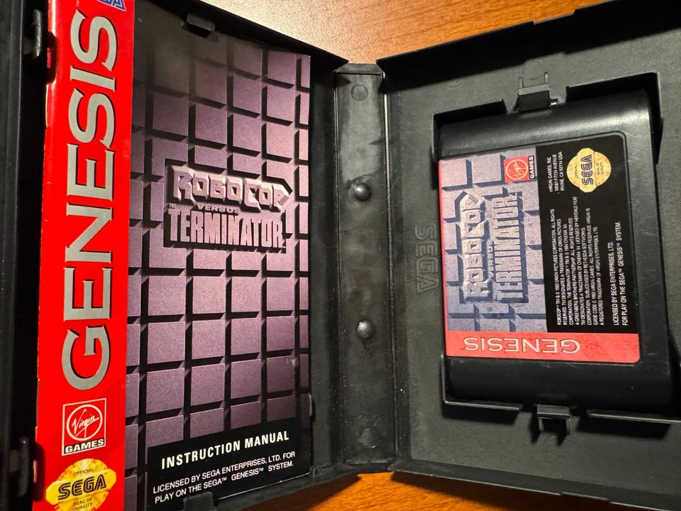 Robocop vs. The Terminator Complete Sega Genesis includes Case and Manual - Image 2 of 3