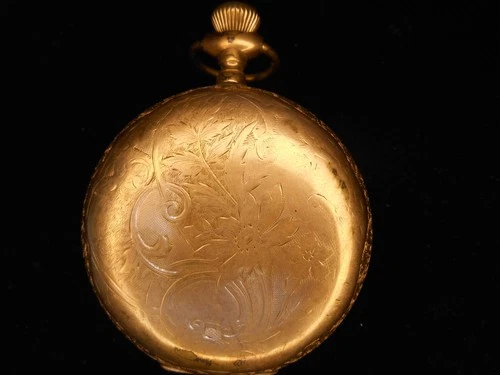 Antique American Keystone Waltham Gold Filled Pocket Watch Parts Or Repair