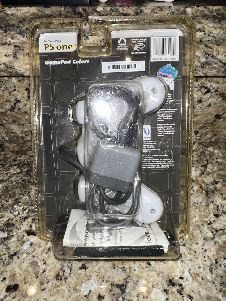 PlayStation One White GAMEPAD CONTROLLER By InterAct Vintage NEW - Image 2 of 2