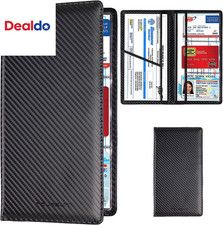 Car Registration and Insurance Card Holder, Vehicle License Document Glove Box C