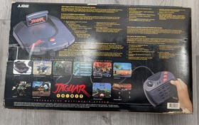 Atari Jaguar 64-Bit Interactive Multimedia System With Box + Insert and 3 Games