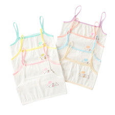 7pc/Lot Young Girls Crop Top Training Bra 9-15 Years Children Vest Kids Bra