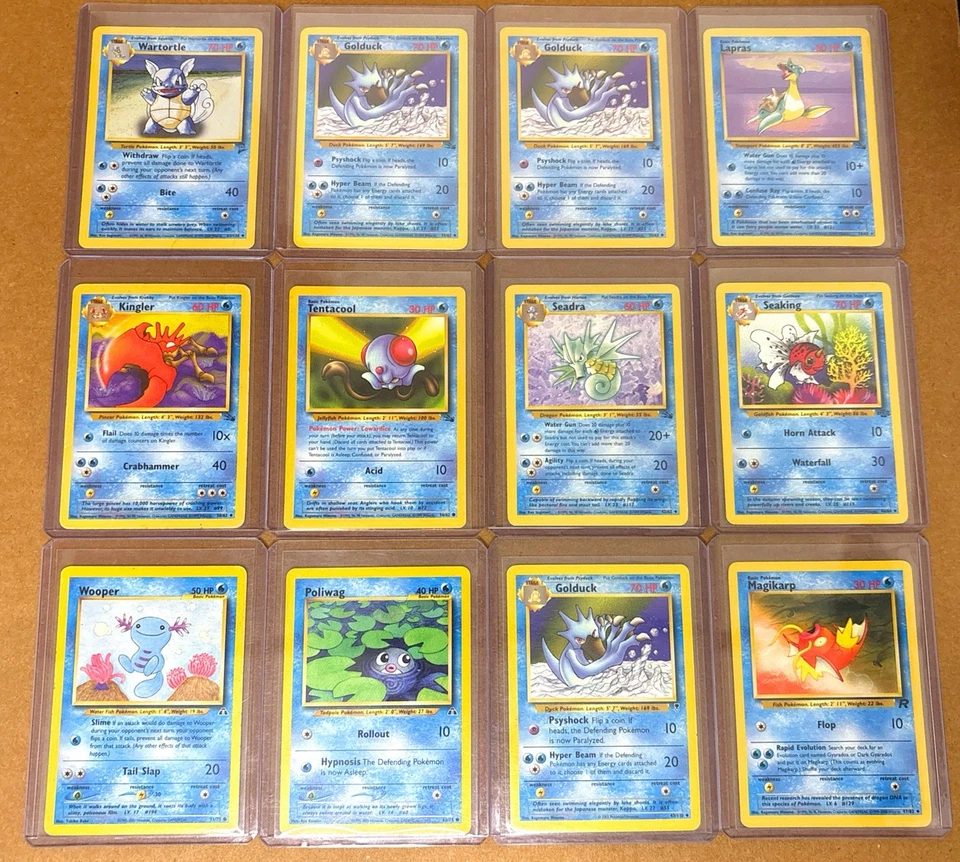 Pokemon WOTC 76 Cartas Lote De Colección Ilimitado LP-MP + XTRAS/Etiqueta Azul Topps Tarjetas Foto 3 de 4