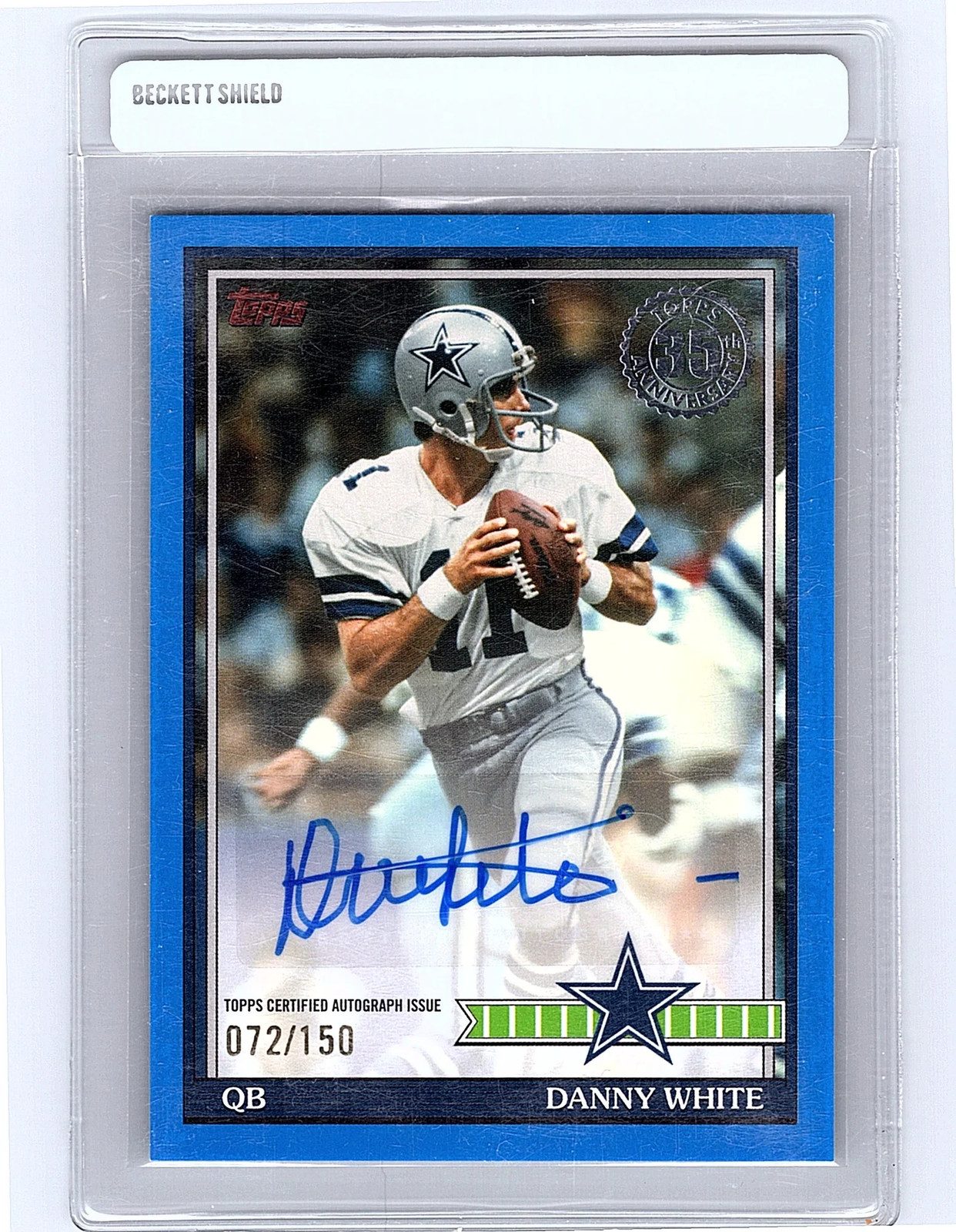 2026 Topps Flagship Football Danny White #91AC-DWH Blue /150