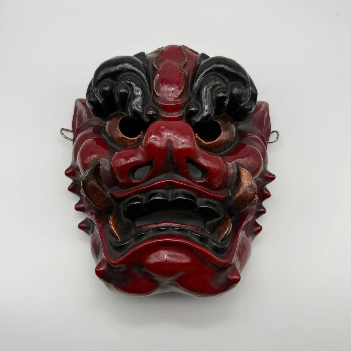 木制日本古董面具| eBay