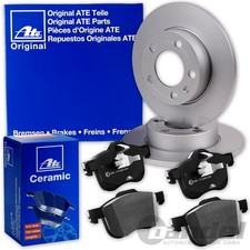 ATE BREMSSCHEIBEN + CERAMIC BELÄGE HINTEN für VW GOLF 7 TOURAN 5T AUDI A3 LEON