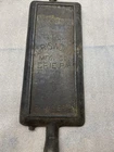 Griswold Cast Iron Hotel Waffle Iron Square/ Rectangle Half No 993.