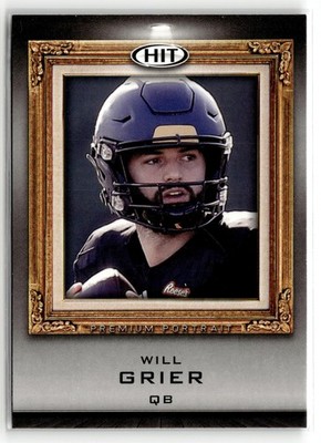 Will Grier 2019 SAGE HIT Premium Portrait West Virginia Mountaineers #PP-14