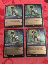 4x FOIL Lorcana Whispers - Inspector Tezuka - Resolute Officer - 177/204 FOIL x4