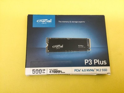 Crucial P3 Plus 500GB PCIe Gen 4 x4 NVMe M.2 2280 Internal SSD CT500P3PSSD8 New