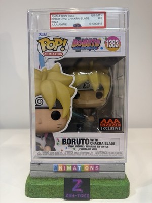 Funko Pop! Animation Anime Boruto mit Chakra Klinge #1383 PSA Graded 8.5