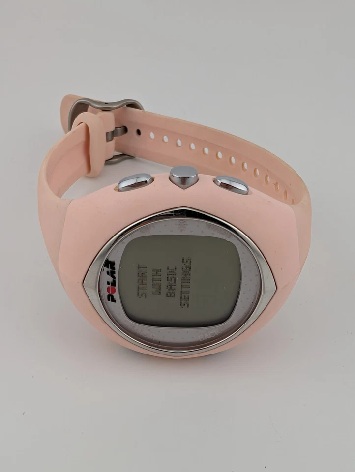 Reloj de fitness digital Polar F6 para mujer estuche de 40 mm correa rosa nuevo reloj con batería solamente Foto 3 de 4