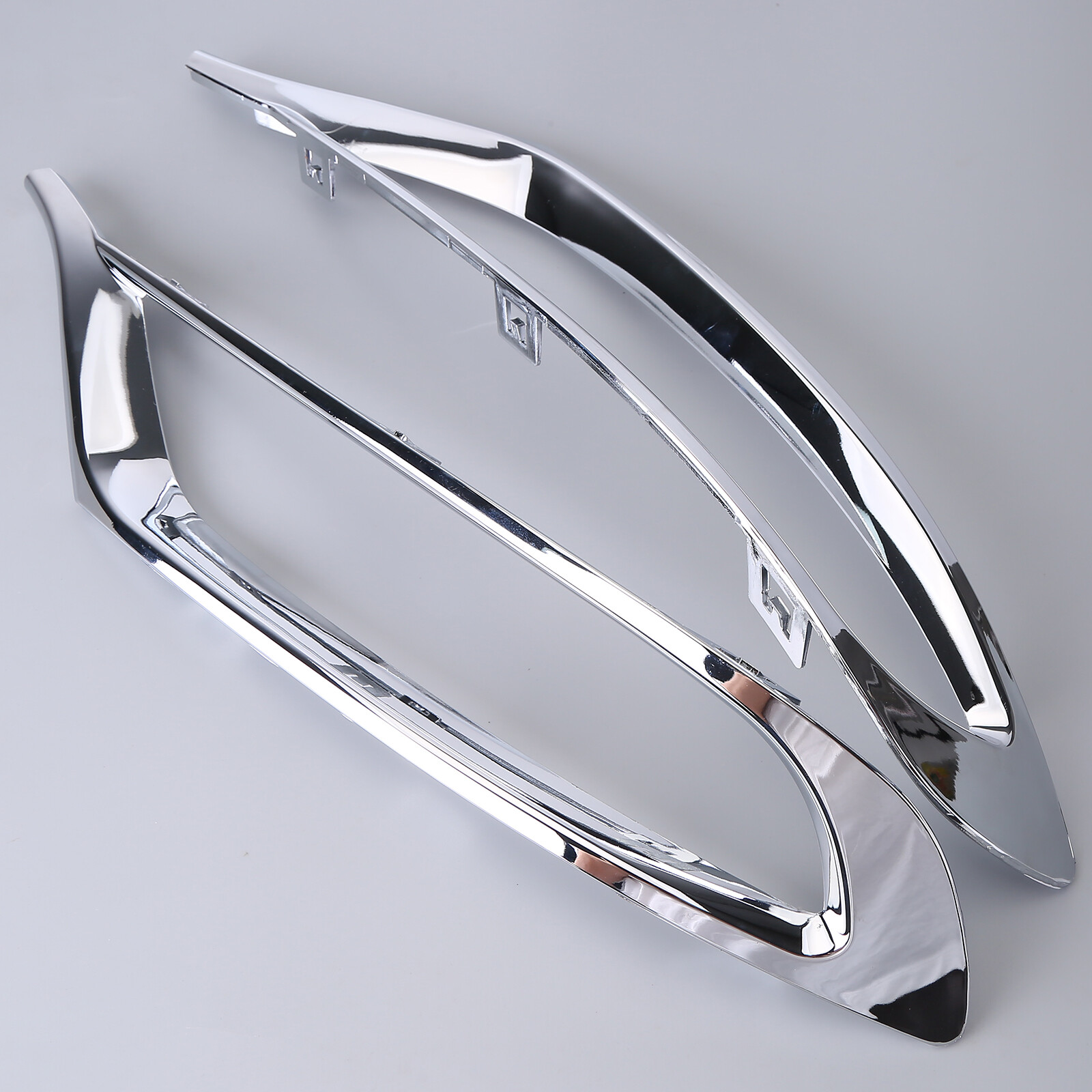 Bumper Trim Set For 2015-2022 Chrysler 300 Front Outer Center Applique Chrome