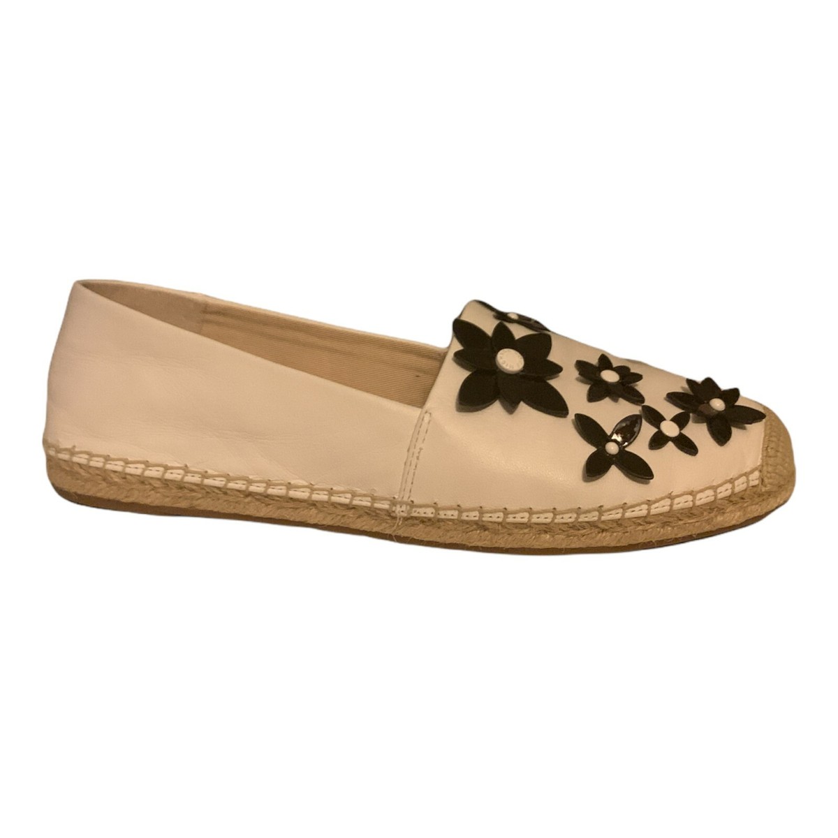 MICHAEL Michael Kors Lola Leather Black and White Floral  display picture 1