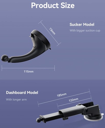 Support de pare-brise universel pour téléphone voiture 360° - Photo 11 sur 13