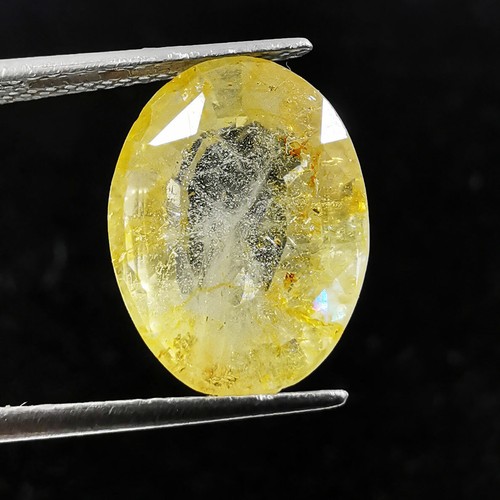 9.35 Ct Certified Natural Yellow Sapphires Ceylon Sri Lanka Loose Gemstones - Picture 1 of 5