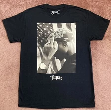 2Pac T-shirt TUPAC SHAKUR Rap Hip Hop Tee Adult Black SIZE.   MD   ,  1X  ,2XL.