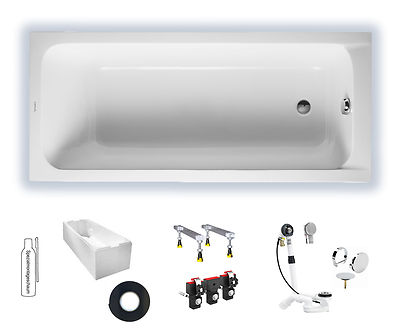 BADEWANNE DURAVIT D-CODE 1600x700 RECHTECKWANNE ...