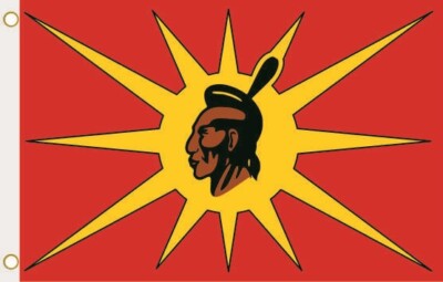 Fahne Flagge Mohawk Warrior Society Hissflagge 90 x 150 cm