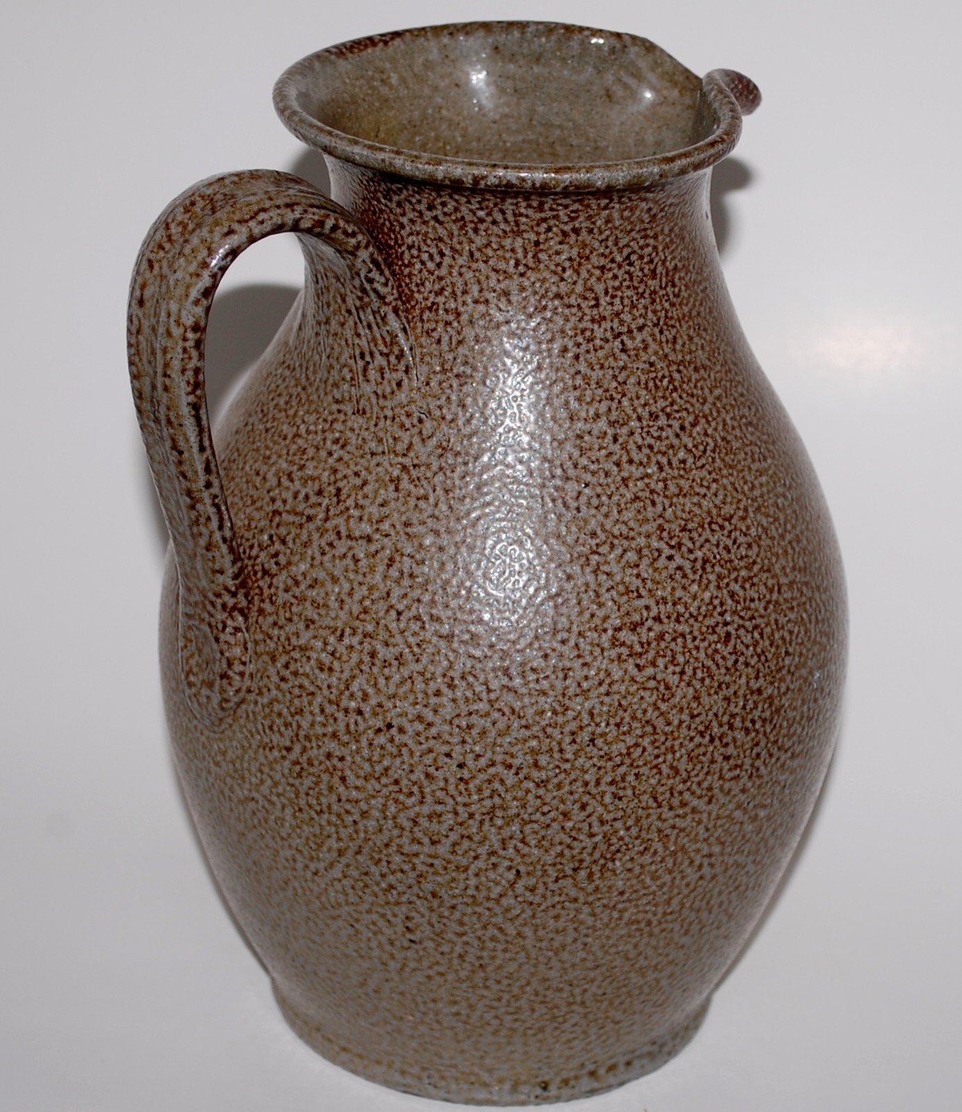 Vintage Vernon Owens Jugtown Ware Pottery Salt Glaze Pitcher Signed NC