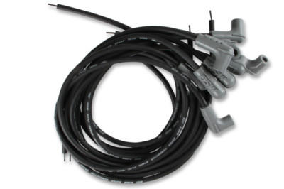 MSD Super Conductor Spark Plug Wire Set Black 90° Plug/90° Boot For Universal V8