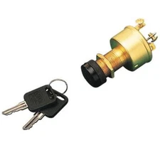 Sea-Dog 420355-1 Stamped Brass Three Position Ignition Switch w/Cap
