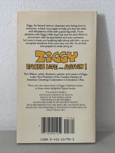 Ziggy Faces Life...Again! and Ziggy & Friends Signet Books Tom Wilson 1981,1982 - Picture 5 of 5